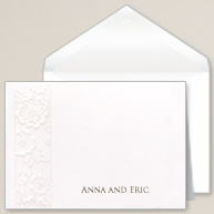Vintage Lace Thank You Note