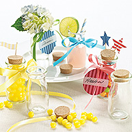 "Vintage" Milk Favor Jar (Set of 12)