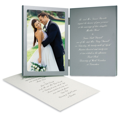 Engraved Wedding Invitation Photo Frame Wedding Invitation Frame