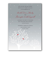 Winter's Essence Wedding Invitation