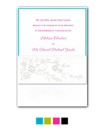 Wrapped in Color Wedding Invitation