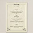 Antique Frame Wedding Menu