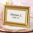 Beautifully Beaded Gold Place Holder Favor Frame