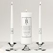 Black Crown Unity Candle Set