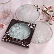 Cherry Blossom Wedding Favor Coasters