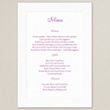 Classic Couture Wedding Menu