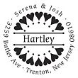 Classic Heart Return Address Personalized Stamp