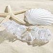 Coastal Mist Bridal Garter