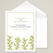Colorful Coral Save the Date Card