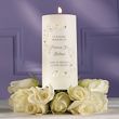Crystals and Lace Wedding Memorial Candle