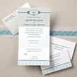 Damask Seal and Send Wedding Invitation