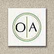 Double Circles Wedding Favor Tags