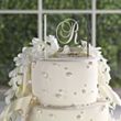 Elegant Initial Acrylic Square Cake Top
