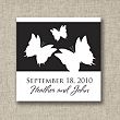 Butterfly Kisses Wedding Favor Tags