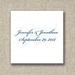 Initial Design Wedding Favor Tags
