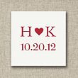 Initial Love Wedding Favor Tags