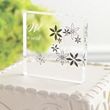 Floral Acrylic Wedding Cake Topper