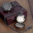 Personalized Gunmetal Pocket Watch for Groomsmen