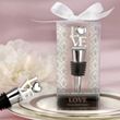 "LOVE" Chrome Bottle Stopper Favor