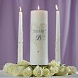 Lace and Crystals Wedding Unity Candle
