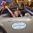 Large Personalized Wedding Window Cling for your Car