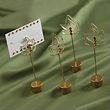 Leaf-Design Wedding Place Card Holder with Place Card