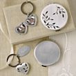 Nature's Love Engraved Compact and Locket Key Chain