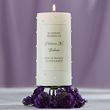 Pearl-Accent Wedding Memorial Candle