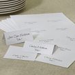 Pearl Trim White DIY Wedding Place Cards