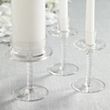 Personalized Glass Wedding Unity Candle Holders
