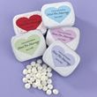 Heart Design Personalized Wedding Favor Mint Tins