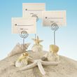 Seashell Motif Place Card Holder with Matching Place Card