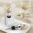 Seaside Sand and Shell-Filled Bottle Stopper Wedding Favor