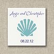 Shell Design Wedding Favor Tags
