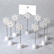 Snowflake Wedding Place Card Holder with Matching Place Card