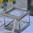 Engraved Square Glass Bridesmaid Keepsake Box