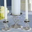 Twin Heart Wedding Unity Candle Holders