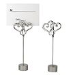 Twin Heart Wedding Place Card Holder