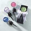 Wine Bottle Stopper Favor with Personalized Label