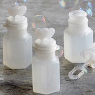 Double Hearts Wedding Bubbles- Case of 24
