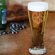 Personalized Glass Pilsner for Groomsmen