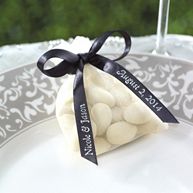 Personalized 5/8" Satin Wedding Ribbon