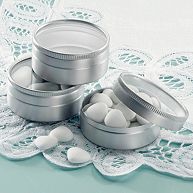 Aluminum Wedding Favor Tins