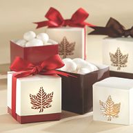 "Autumn Elegance" Laser Cut Wedding Favor Boxes
