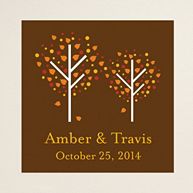 Autumn Romance Square Label