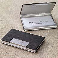 Black Leather Card Case