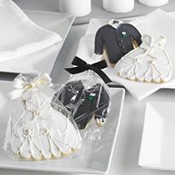 Bride and Groom Cookie Wedding Favors