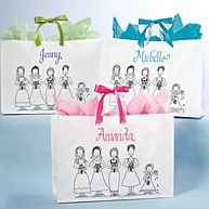 Personalized Bridesmaid's Tote with Custom Calligraphy
