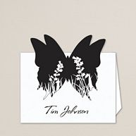 Butterfly Kisses Wedding Place Card