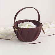 Chocolate Flower Girl Basket